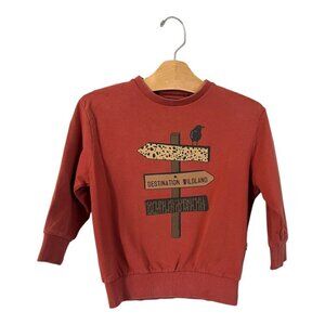 Carlijnq Kids Organic Cotton Sweatshirt Graphic Print Size 2-4